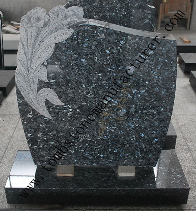 lily carving granite headstone8 - Click Image to Close